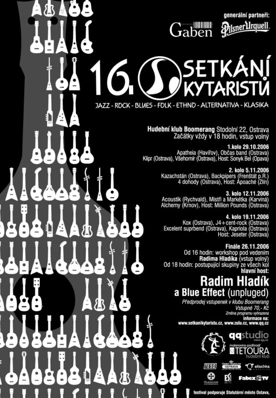 Plakát 16. Setkání kytaristů OSTRAVA